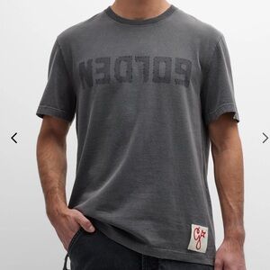 Golden Goose Charcoal Tee with Logo